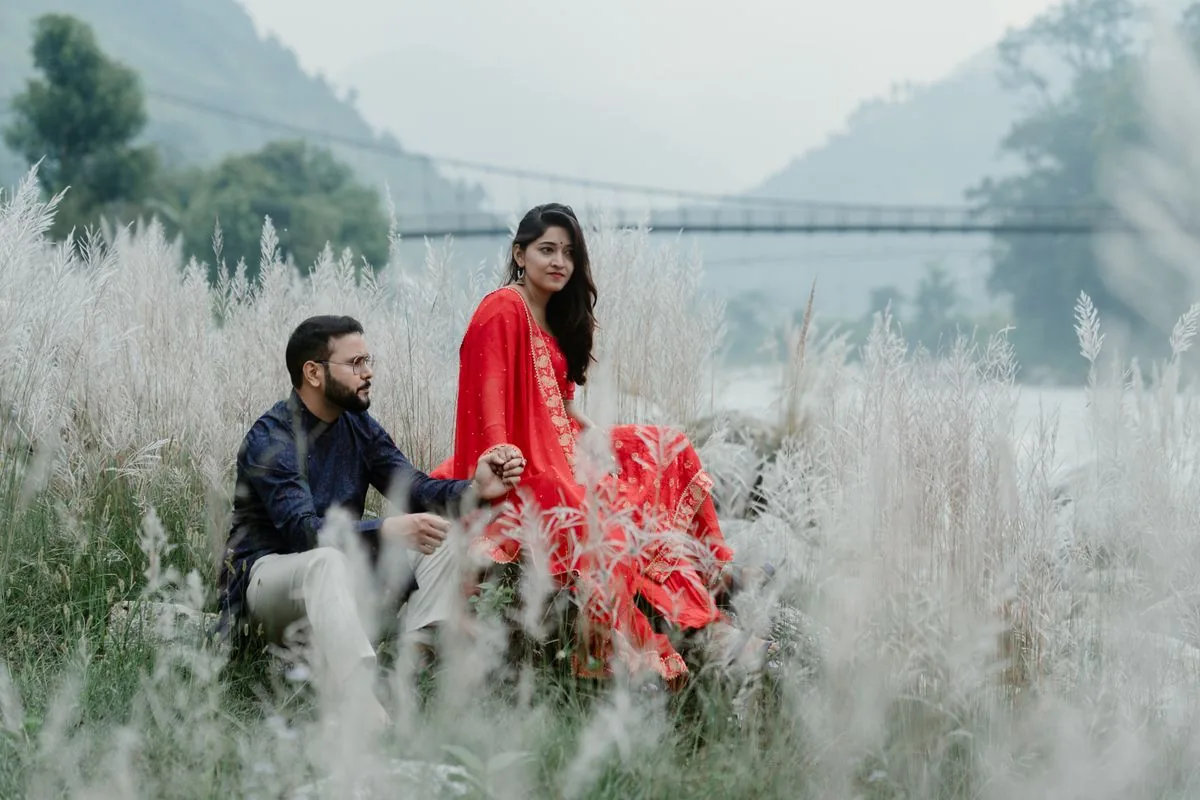 Couple relaxing on a northern areas trip