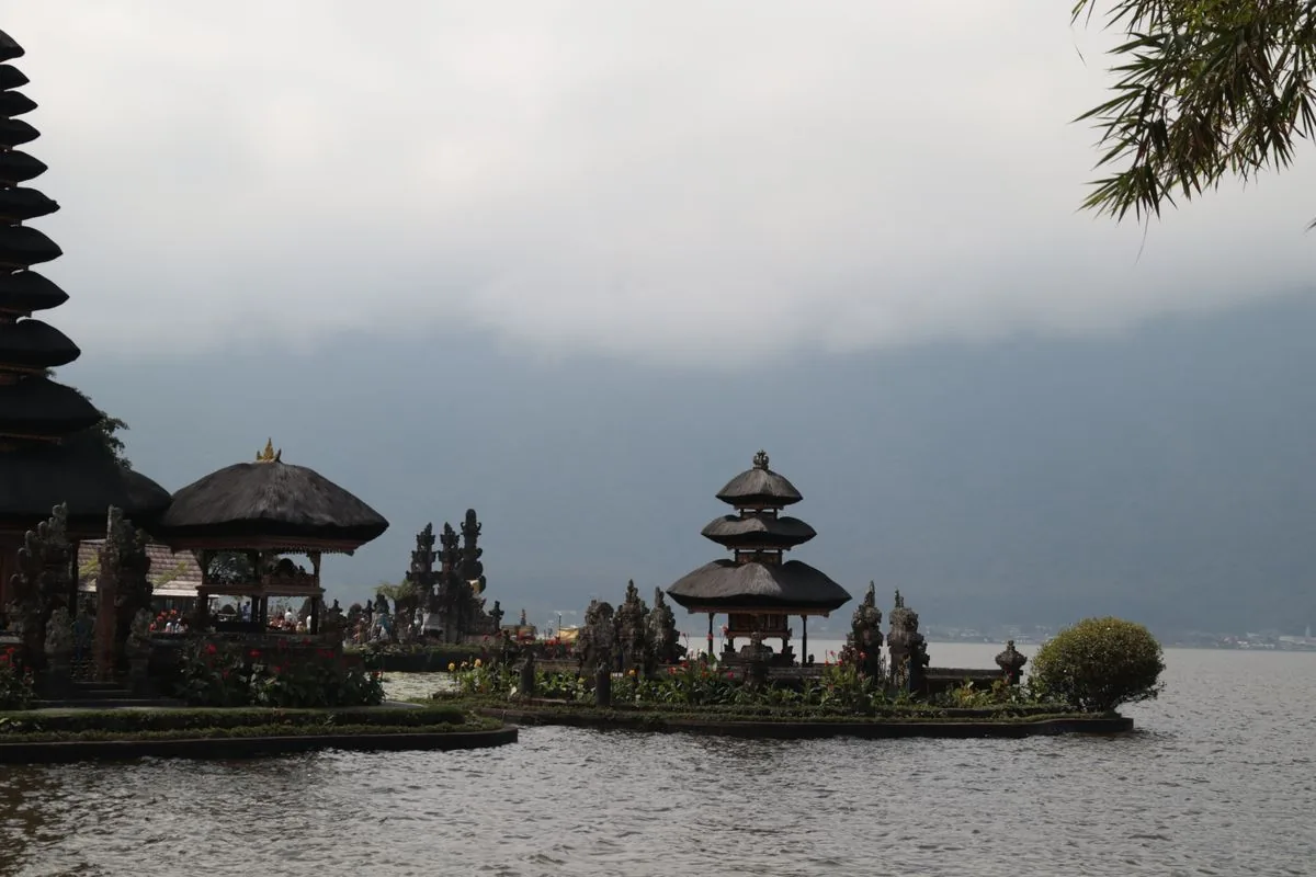 Temple on a lake in Bali